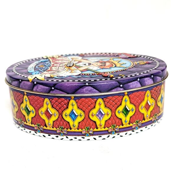 Mary Engelbreit Queen of Royal-Tea Tin | Vintage Y2K Collectible Storage Box - Picture 3 of 8